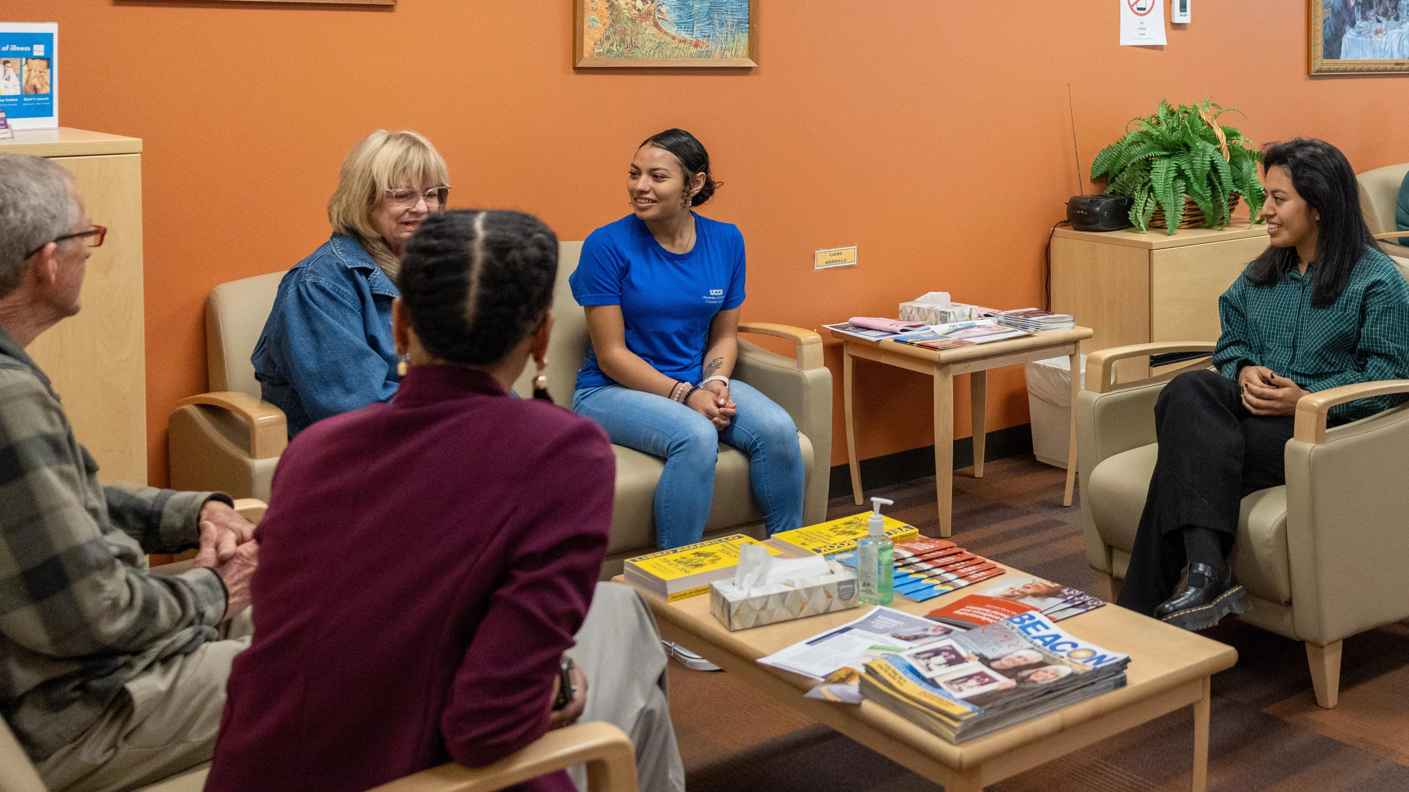 aging center clients caregivers